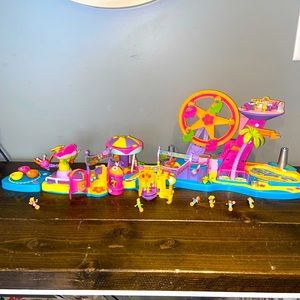 Vintage Polly Pocket 2002  Amusement Park Coaster, Ferris Wheel, plus …